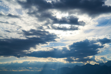 Sky and clouds background