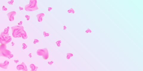 Hearts of confetti for valentines day
