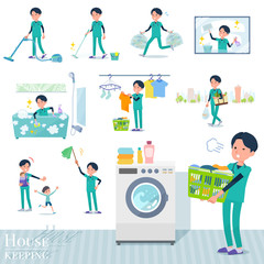 flat type surgical doctor men_housekeeping