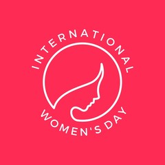 international women's day vector banner illustration