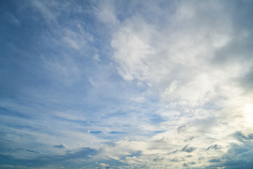 Sky and clouds background
