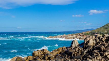Fototapeta premium Rocks at australian coast in New South Wales, Australia