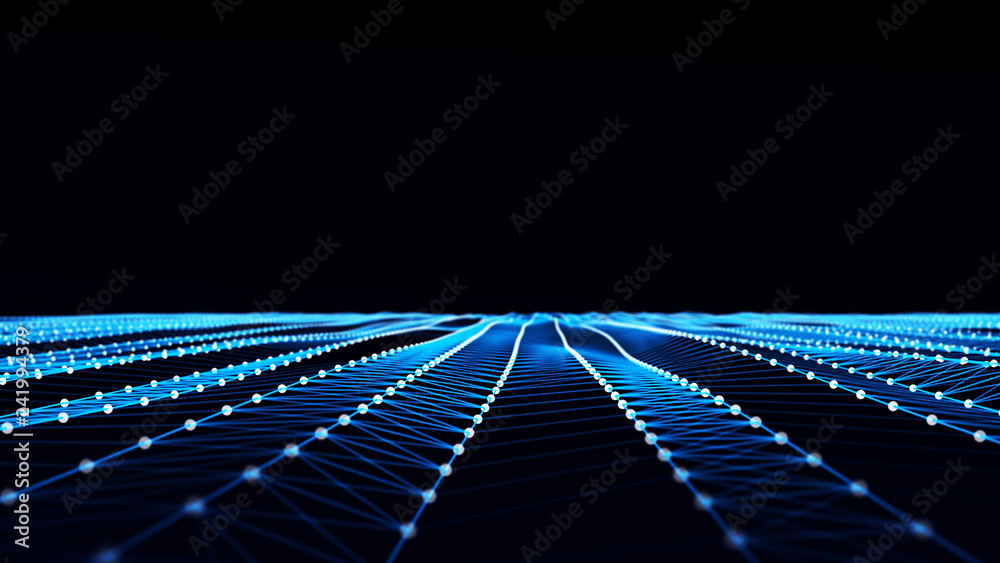 Poster abstract sense of science and technology graphic design. structure molecule and communication. big d