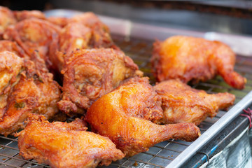 Fried chicken on street food