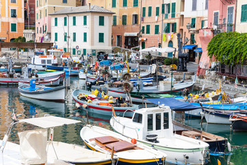 Fishing Village Camogli, Genoa, Liguria, Italian Riviera, Italy, July 2013