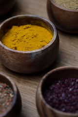 Spices served in small cups