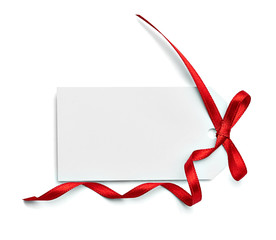 ribbon bow card note chirstmas celebration greeting
