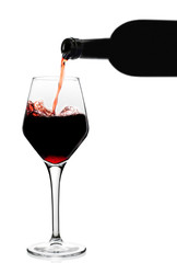 Red wine glass