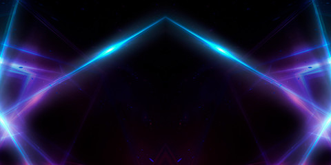 Abstract background with lines and glow