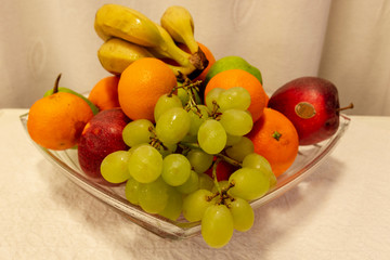 Close upp of a fruit bowl.