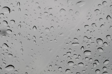 Rain drops on the glass, rainy days