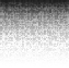 Halftone gradient pattern. Background using halftone random dots texture. Grunge backdrop. Technology design element. Vector illustration. 
