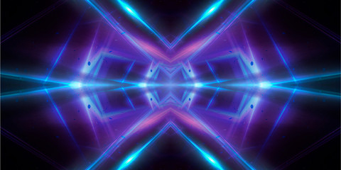 Abstract background with lines and glow