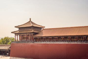 Ancient royal palaces of the Forbidden City in Beijing,China
