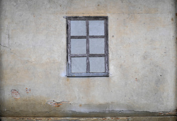Obraz na płótnie Canvas Old windows and walls
