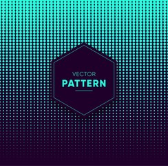 Blue vector halftone for backgrounds and designs