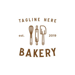 bakery line vintage logo design inspiration