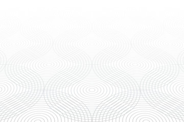 Circle lines pattern. White textured background.