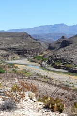 Dry but beautiful nature in Big Bend National Park in Texas