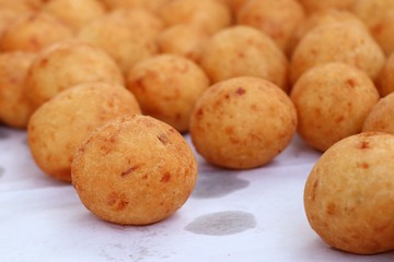 fried sweet potato at street food