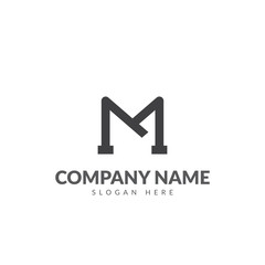 Initial M logo template vector design