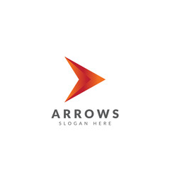 Arrow logo template vector design