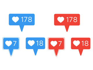 Social like counter. Social media vector illustration of web counter