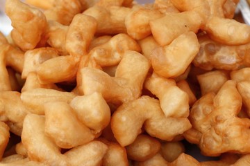 Deep-fried dough stick at market