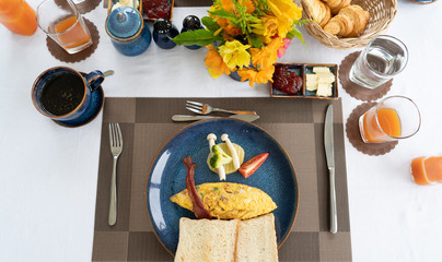 Breakfast full of food