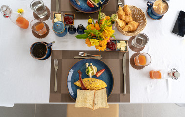 Breakfast full of food