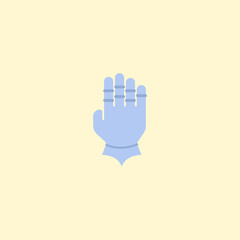 Fototapeta na wymiar Gauntlet icon flat element. Vector illustration of gauntlet icon flat isolated on clean background for your web mobile app logo design.