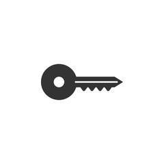 Key icon silhouette design template