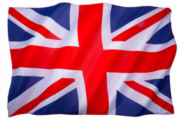 Flag of the United Kingdom of Great Britain - White background