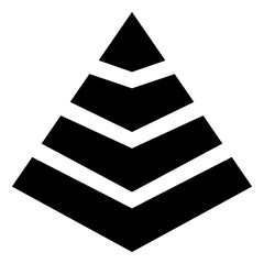 Level Pyramid Structure Icon