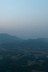 Hot air balloon in Laos. 