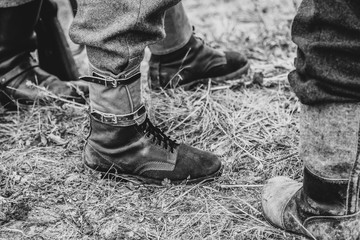 Army boot Wehrmacht soldiers
