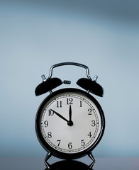 Clock on table