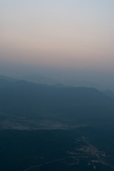 Hot air balloon in Laos. 