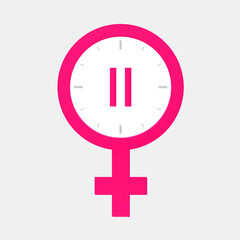 Obraz premium menstruation cycle symbol