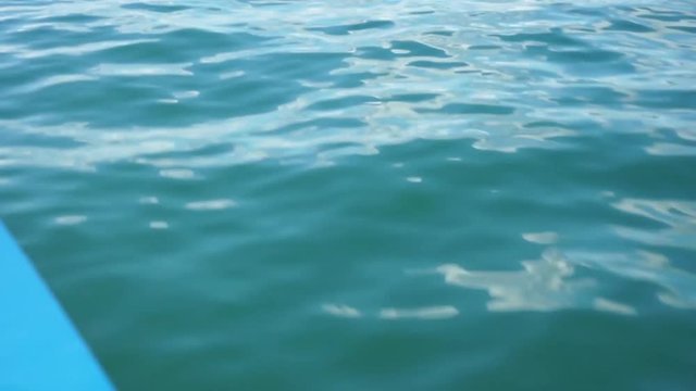 water motion video, with small moving waves