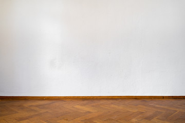 Interior of a home with old hardwood floors - Renovation Concept