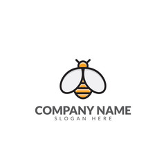 Honeybee logo template vector design