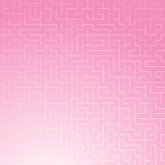 Square color maze pattern. Simple flat vector illustration. For the design of paper wallpapers, fabrics, wrapping paper, covers, web sites.