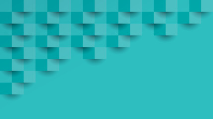 Blue green abstract background vector with blank space for text.