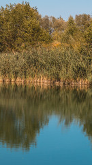Smartphone HD wallpaper of beautiful reflections near Plattling - Isar - Bavaria - Germany