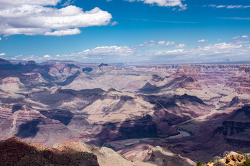 Fototapeta na wymiar Viewpoint of the South Rim of the Grand Canyon National Park in Arizona