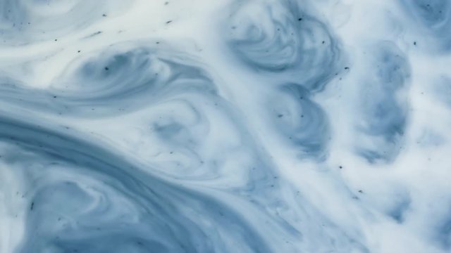 Colored paint beautiful spread in liquid, realtime shot