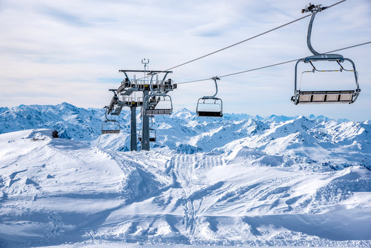 Skilift, Zillertalarena, Zillertal, &Ouml;sterreich 