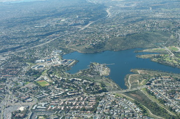 San Diego from the top of a seaplane