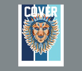 Colorfully Lion. Lion Logo. Creative Artwork - Vector 